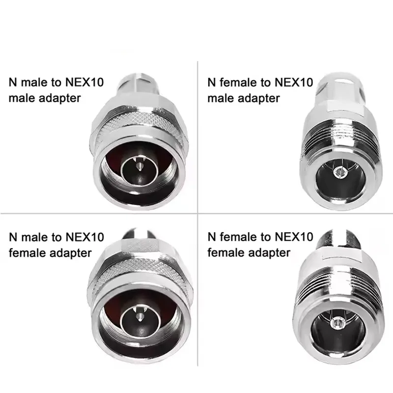 RF Nex10 Female N Sma 4.310 L20 Male Plug to Nex10 4.3/10 Coaxial Connector Rf Coax Adapter Converter Adaptor