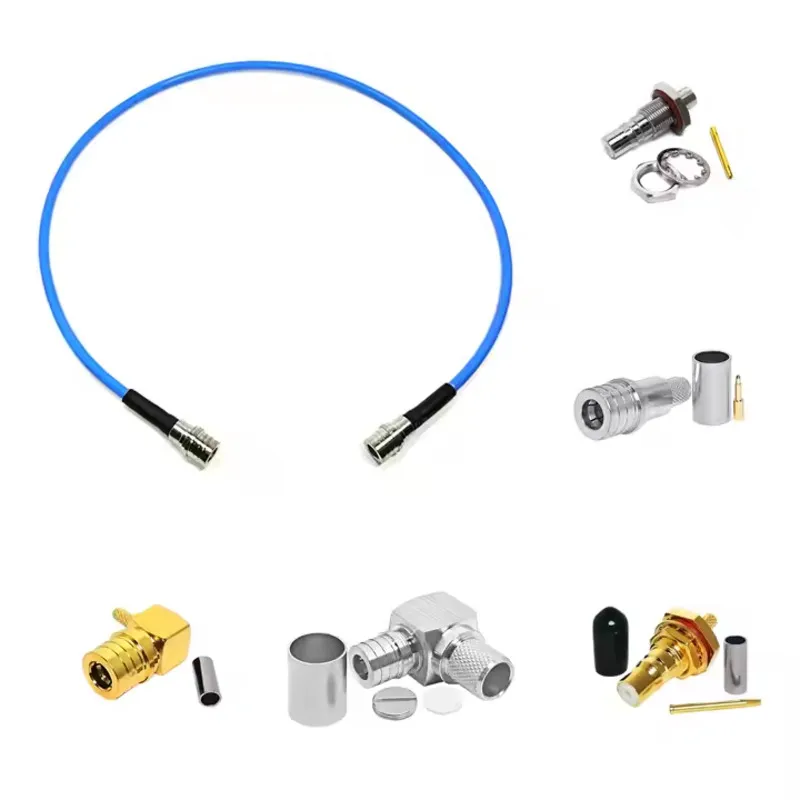 Connector QMA Adapter to BNC TNC N SMA RP SMA Male UHF Female Adapter QMA Cable Jumper