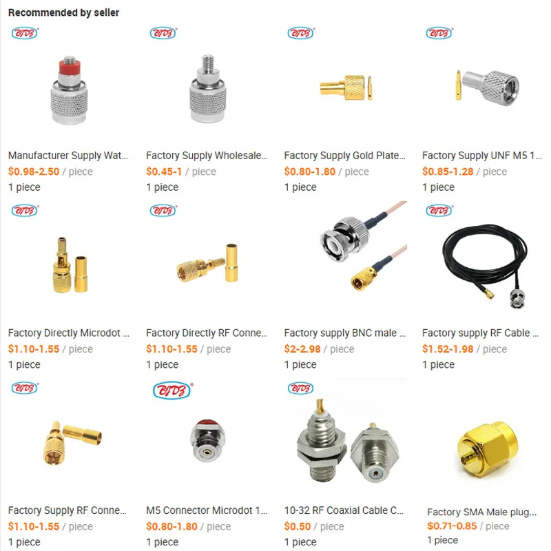 10/32 Microdot Adaptor 10-32 UNF Female Jack M5 to SMA Female Jack Rf Coaxial Adapter Coupling Connector in Stock