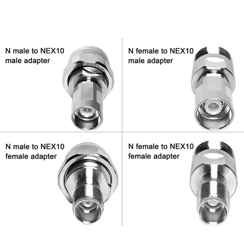 RF Nex10 Female N Sma 4.310 L20 Male Plug to Nex10 4.3/10 Coaxial Connector Rf Coax Adapter Converter Adaptor