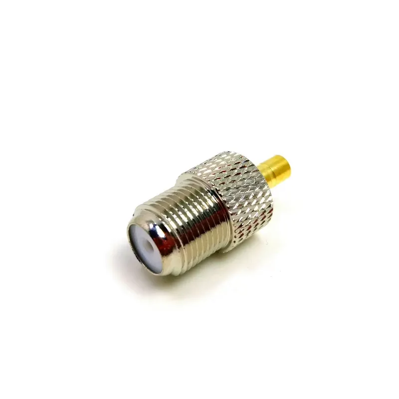 RF Adapter SMB Type Male Pin Straight to F Type Female for RF Coaxial Cable Converter