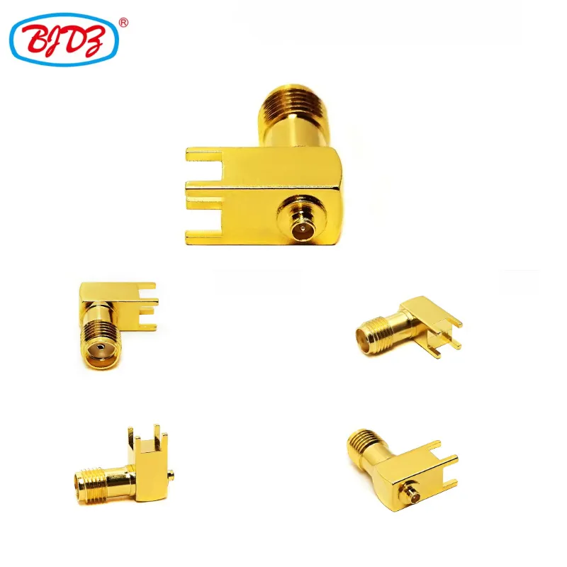 RF Convertor Adapter SMA Female Right Angle 90 degree to UFL U.FL Male for PCB Terminal Mount Connector Radio GPS Antenna Base