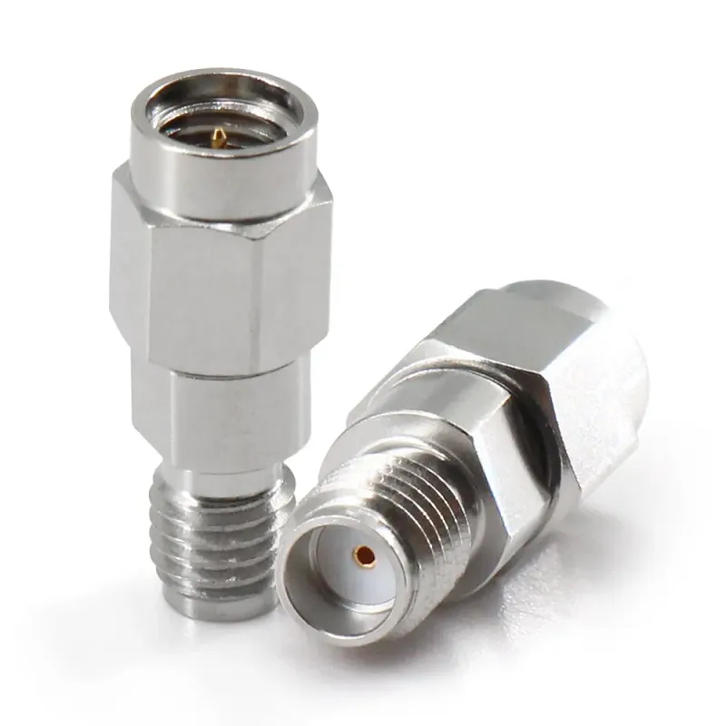High Performance SSMA Stainless Steel RF Connector SSMA-Male To SSMA-Female 18GHz RF Coaxial Adapter For Conversion
