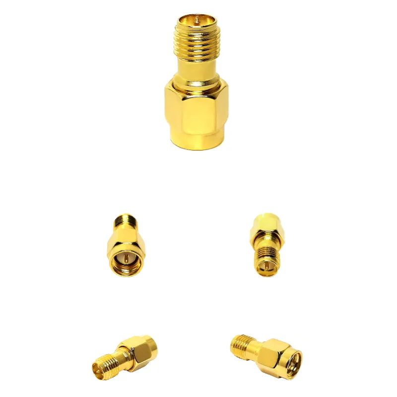 Adapter SMA Male Jack to RP Reverse Polarity SMA Female Plug RF Connectors Gold Plated Converter Connector in Stock