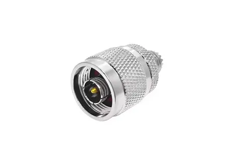 Adaptor Mini UHF Female Jack to N Male Plug Brass Connector Rf Coaxial Adaptor Coax Adapter