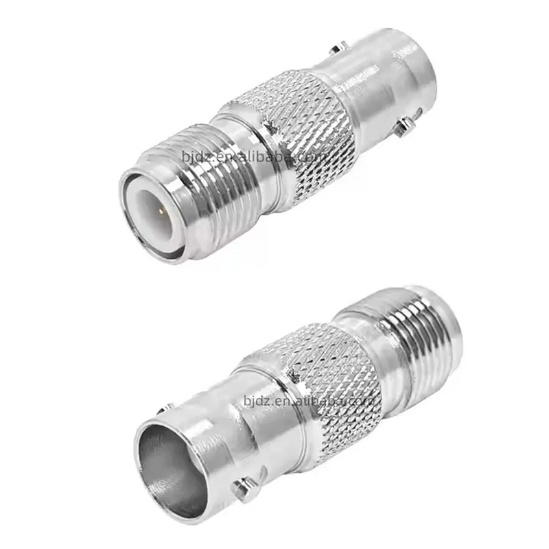 RF Adapter Tnc Female Jack to Bnc Female Brass Copper Rf Coaxial Connector Coax (rf) Adaptor Rohs in Stock