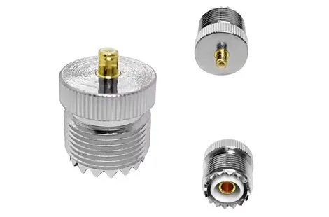Directly Adapter UHF Female SO239 to Mcx Male Plug Straight Connector Rf Coaxial Adaptor in Stock