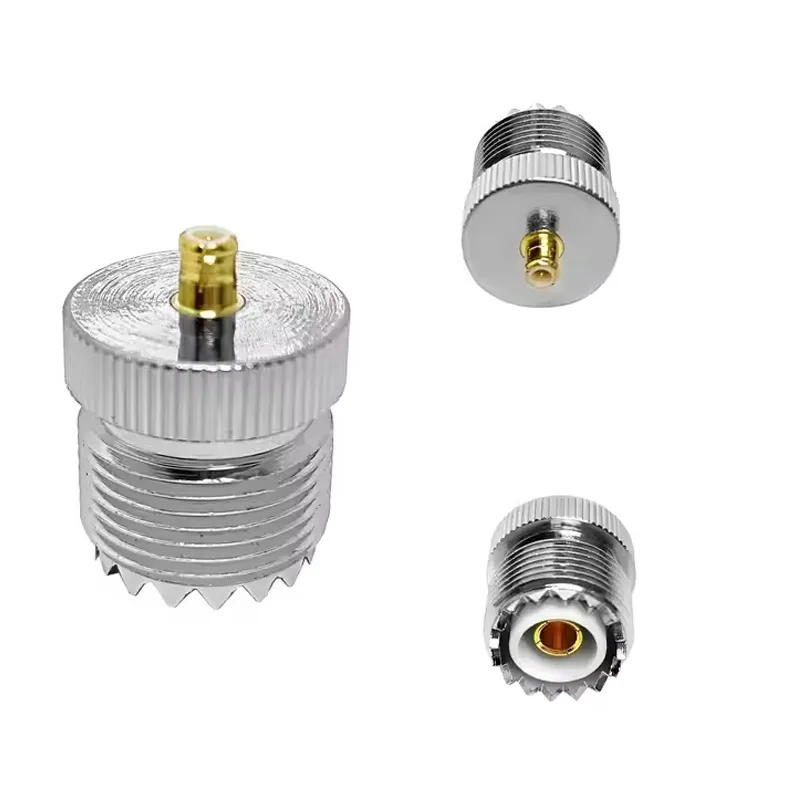 Directly Adapter UHF Female SO239 to Mcx Male Plug Straight Connector Rf Coaxial Adaptor in Stock