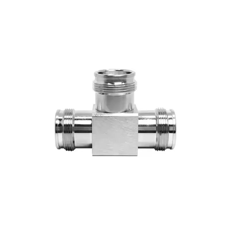 Mini DIN 4.3-10 L20 Female to Jack to 4.310 Female 4.3/10 Rf Coaxial Adaptor Adapter Connector (rf) Right Angle T Type