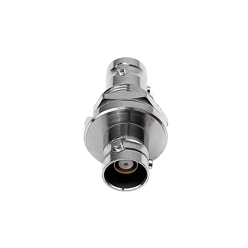BNC Triax Tee Adapter Male  Female 237-Trx-T 3-Slot Male to Dual 3-Lug Female Triax Tee Adapter