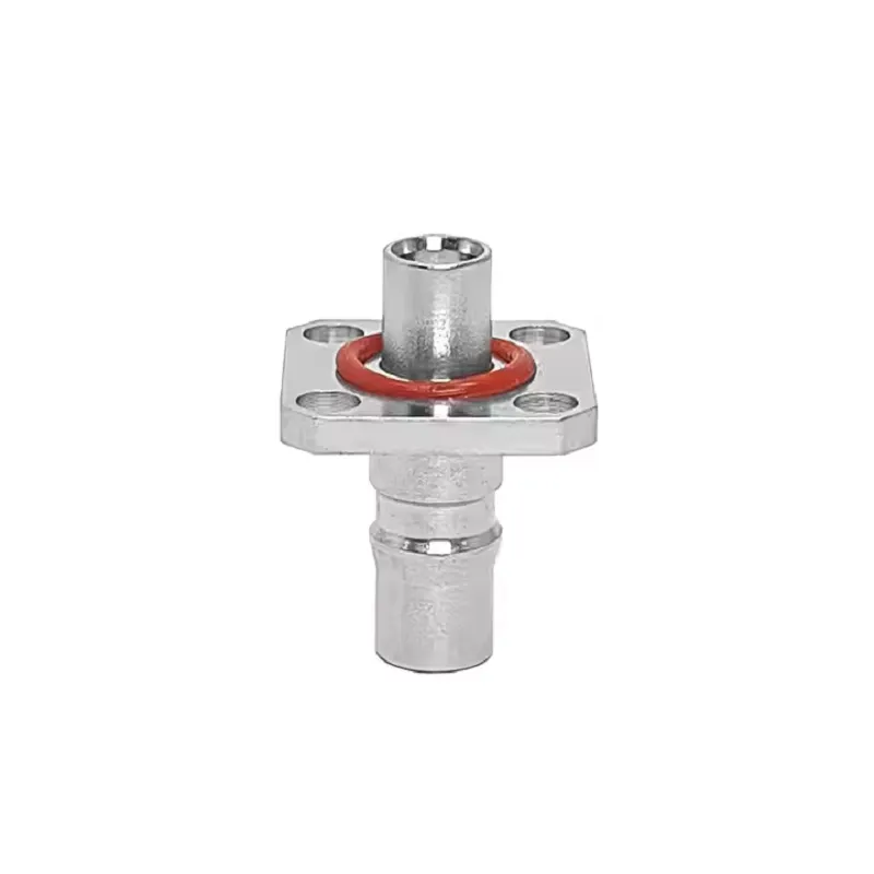 RF Coaxial Adapter QMA to MCX Adaptor QMA Female Jack to MCX Female Jack 4 Hole Flange Panel Mount Straight Connectors