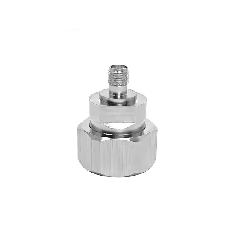 Nickel Plated 7/16 DIN Female to 7/16 DIN Male Right Angle Adapter Connectors