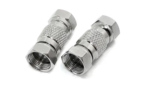 Low F Male to F Male Plug Straight Rf Coaxial Adapter Adaptor