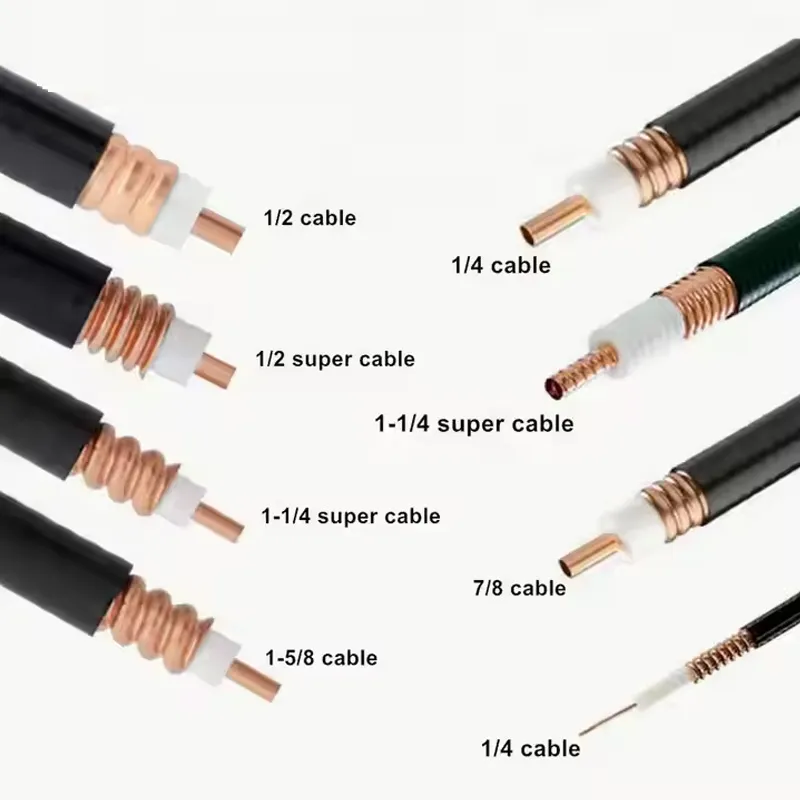 Wire Tv Rf Coaxial Feeder LDF4-50A Clamps 12 Coax Cable
