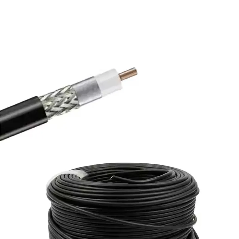 Low LMR240 Low Loss Flexible 240 Cable Double Shielded with Black PVC Jacket H155 Cable in Stock Rohs