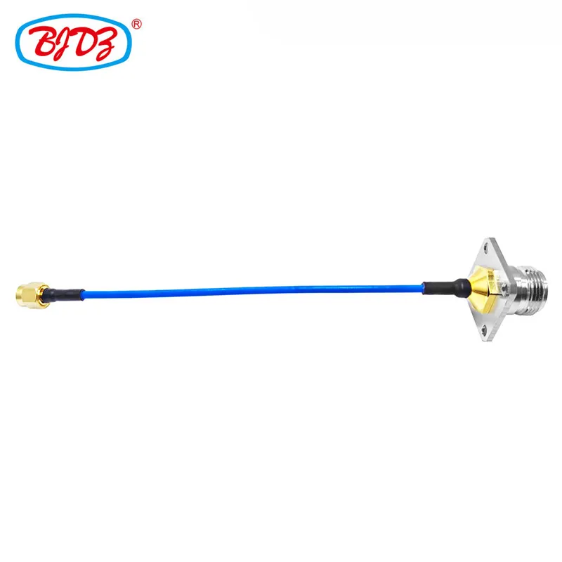 10cm N Female Jack Flange to SMA Male for SS405 Cable Assembly