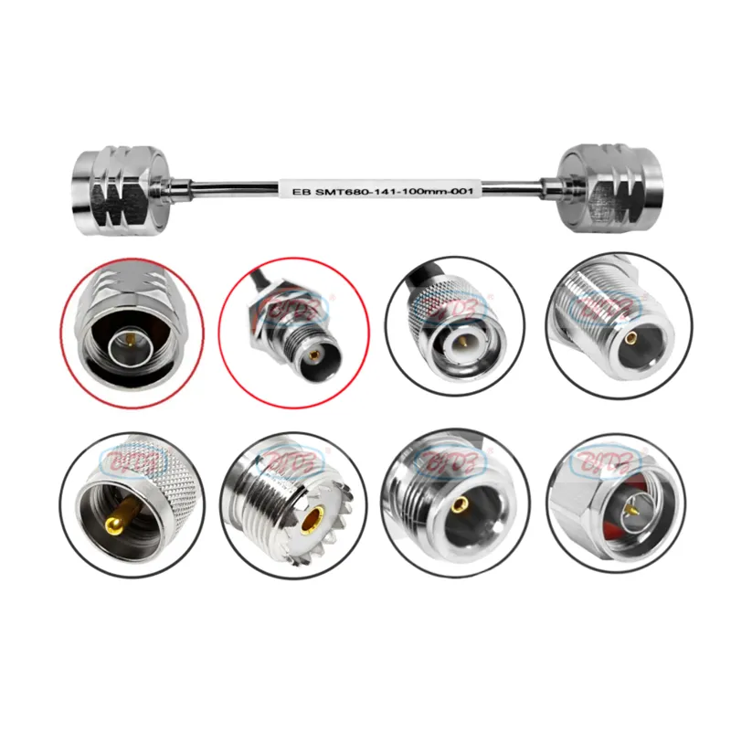 N Male Plug to SMA Male for Semi Rigid RG402 Cable Assembly