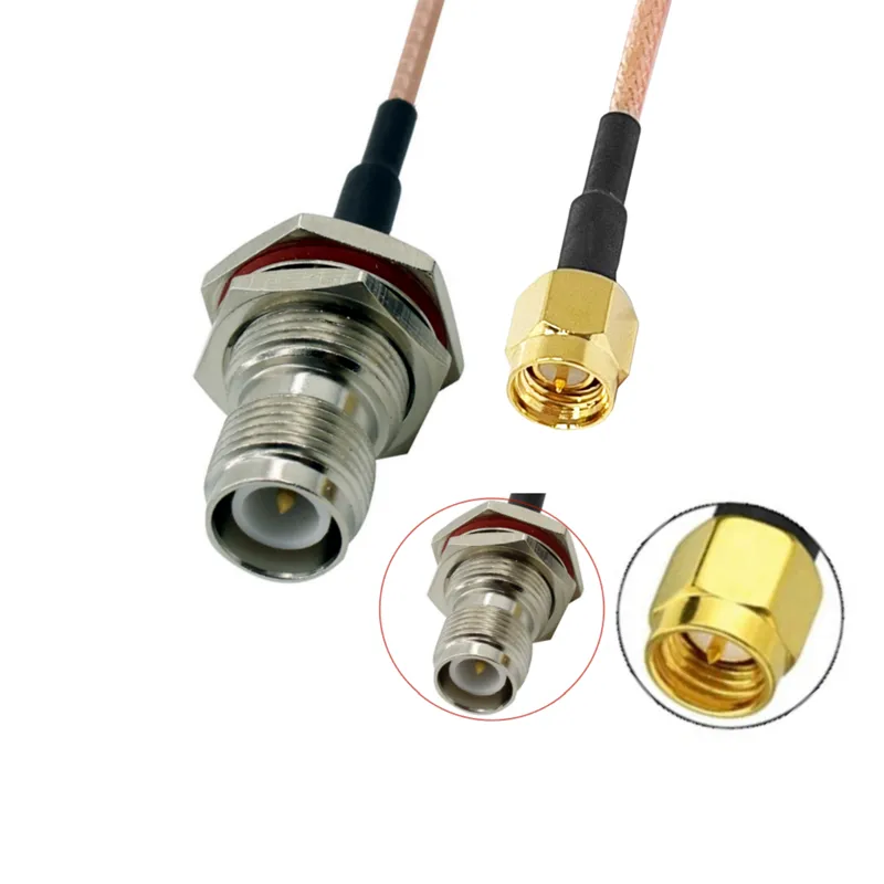 RP TNC Female to SMA Male for RG316 RG174 RG178 Pigtail Extension Cable Assembly