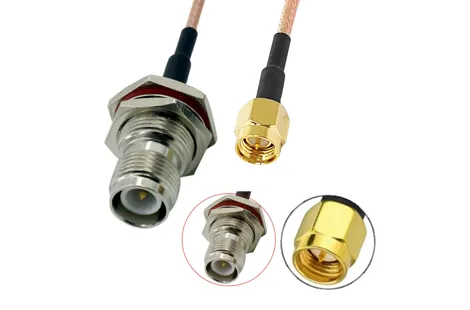 RP TNC Female to SMA Male for RG316 RG174 RG178 Pigtail Extension Cable Assembly