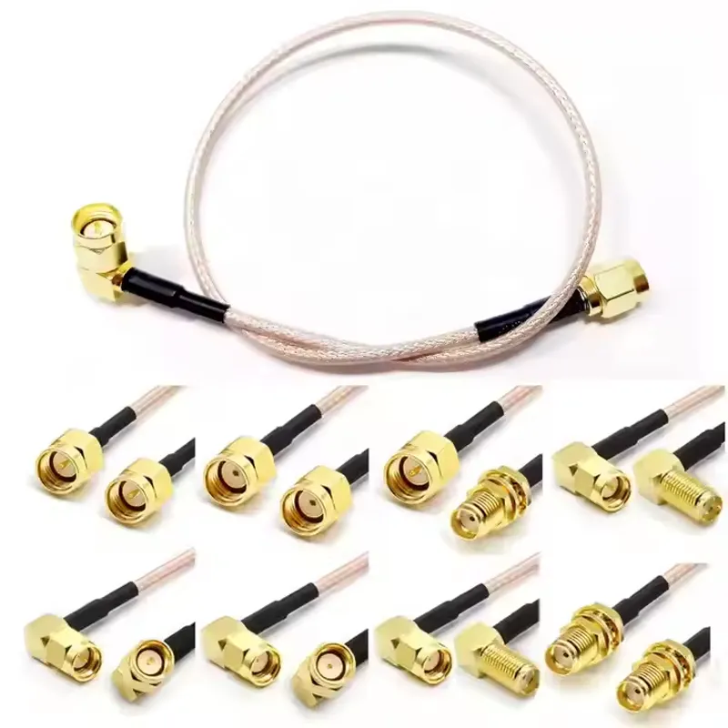 SMA Female Jack Bulkhead to SMB Female for RG316 Pigtail Cable Assembly