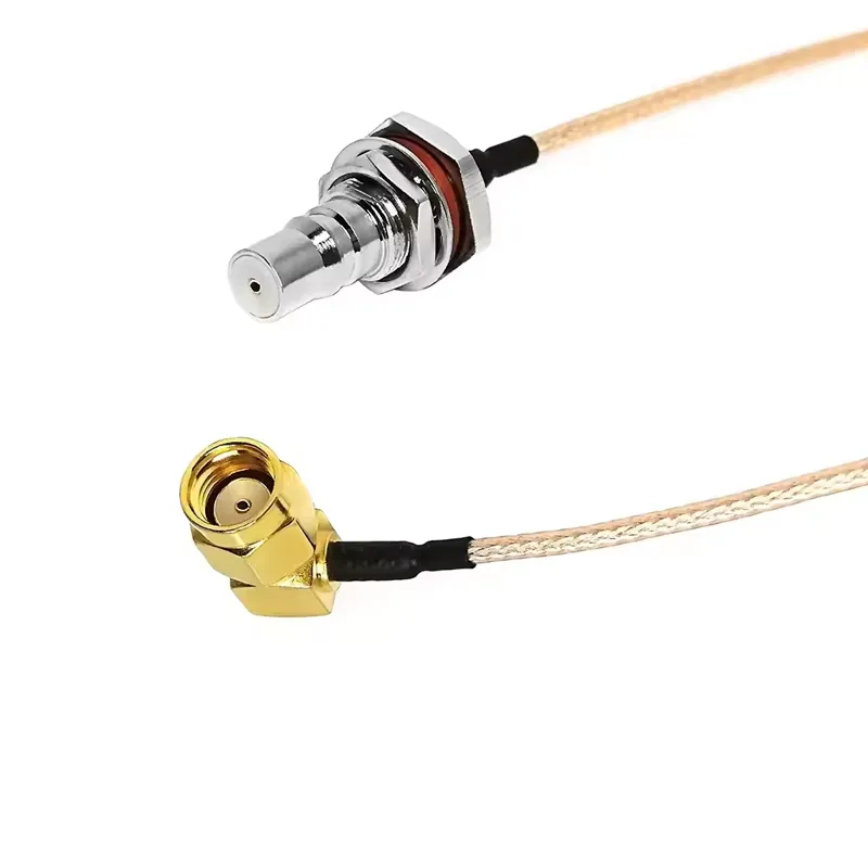 SMA Male 90 Degree to QMA Female for RG316 Cable Assembly