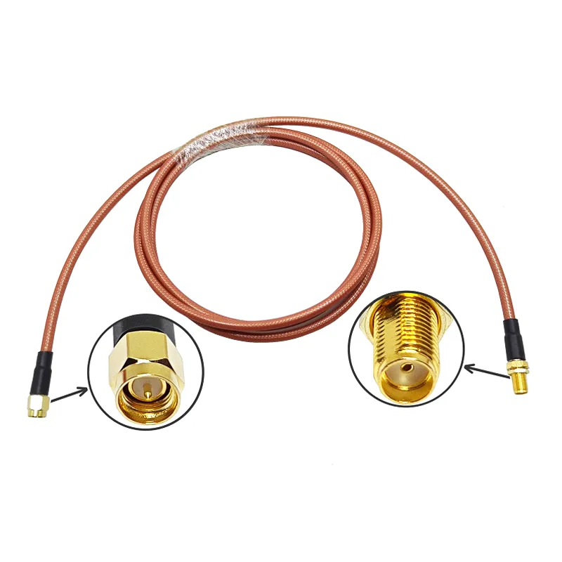SMA Male Plug to SMA Female for RG178 Pigtail Jumper Cable Assembly