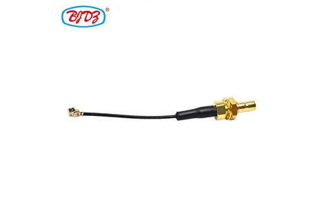 SMB Male Plug PANEL Chassis Mount TYPE to Ufl U.FL Connector WIFI with 1.13 mm Pigtail Jumper Extension Cable 25cm