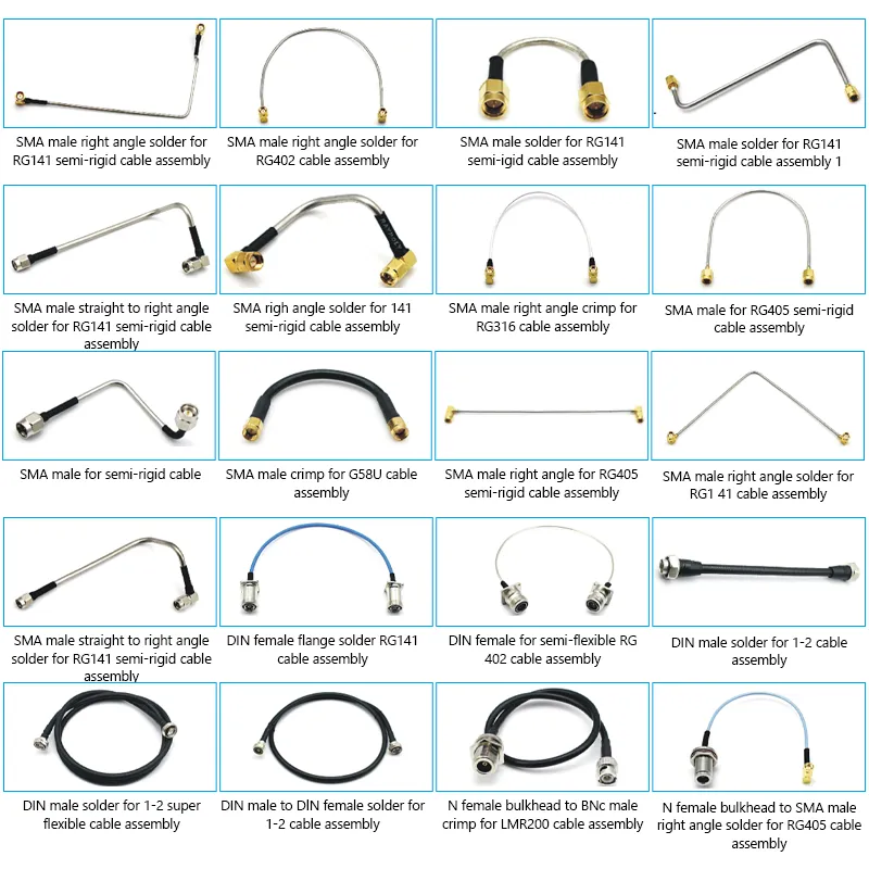 SMA Female Jack Bulkhead to SMB Female for RG316 Pigtail Cable Assembly