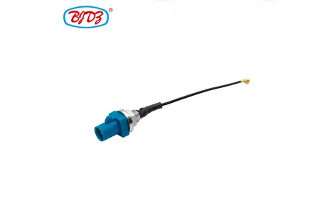 Water Blue Fakra SMB Z Type Plug to UFL MHV 1.37mm Rf Coax Jumper Cable Assembly (rf) Pigtail Connector 15cm
