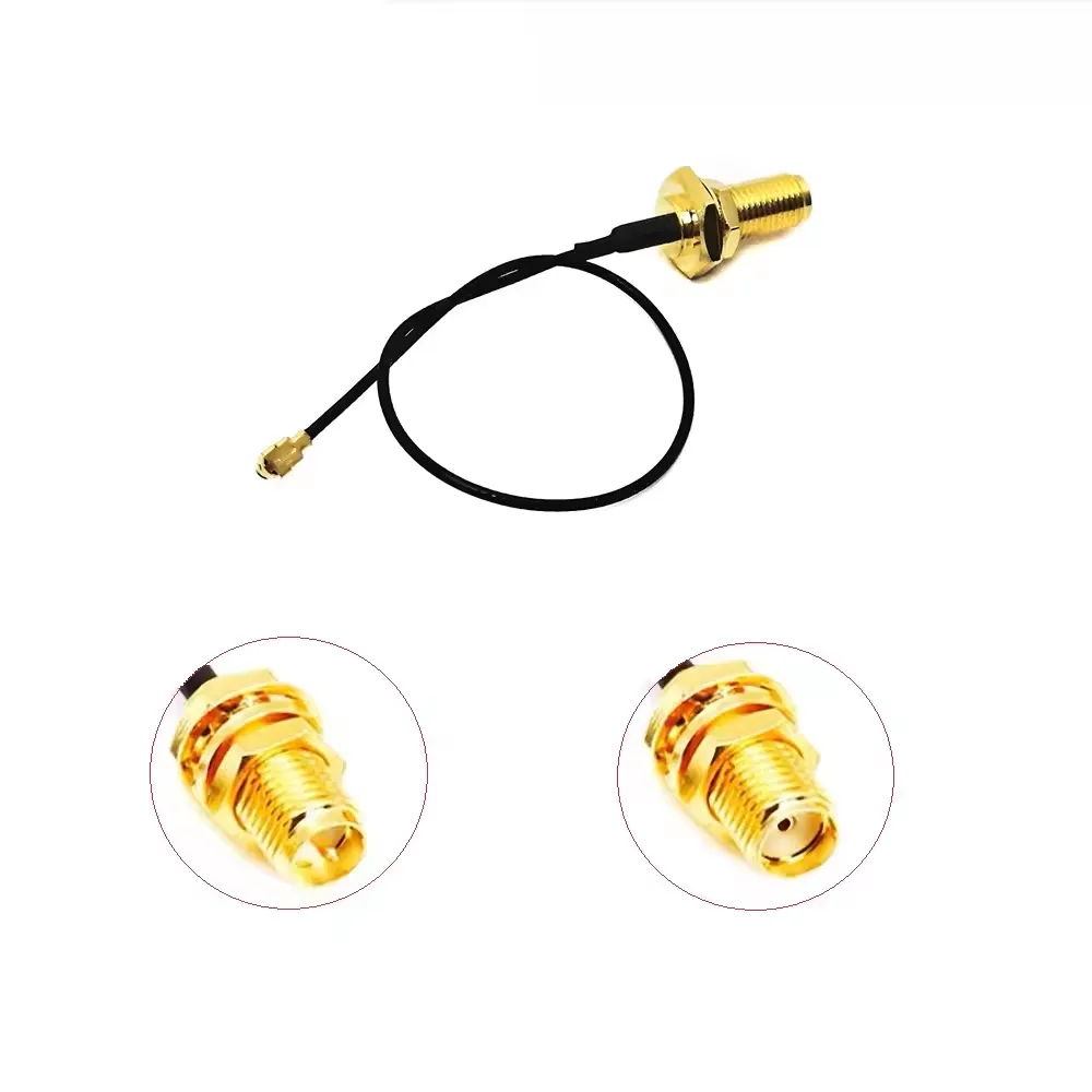 SMA SMB BNC TNC MMCX Fraka coaxial connector for mini coax Jumper cable 1.13mm 1.13 RF cable Coaxial assembly