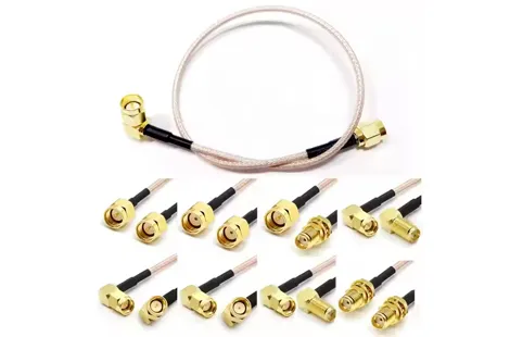 SMA Female Jack Bulkhead to SMB Female for RG316 Pigtail Cable Assembly