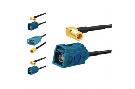 SMB Female Jack 90 Degree to Fakra Z Type Female Cable Assembly RG174 RF Coaxial Wire Pigtail Jumper Extension Cable
