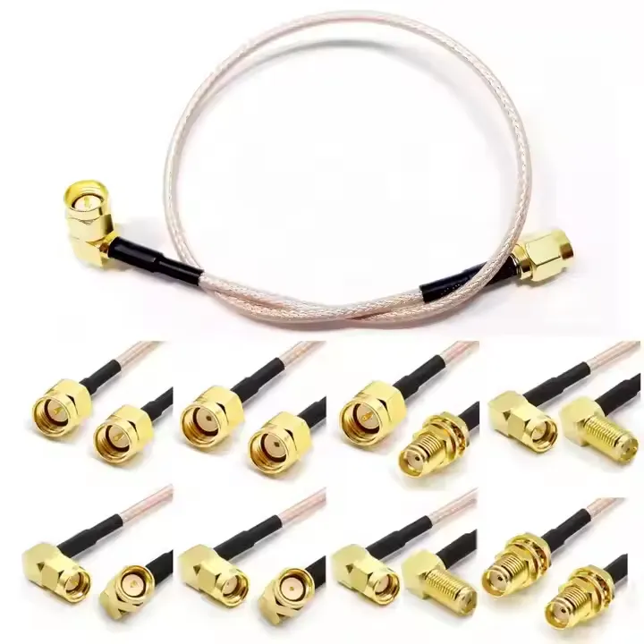 SMA Female Jack Bulkhead to SMB Female for RG316 Pigtail Cable Assembly