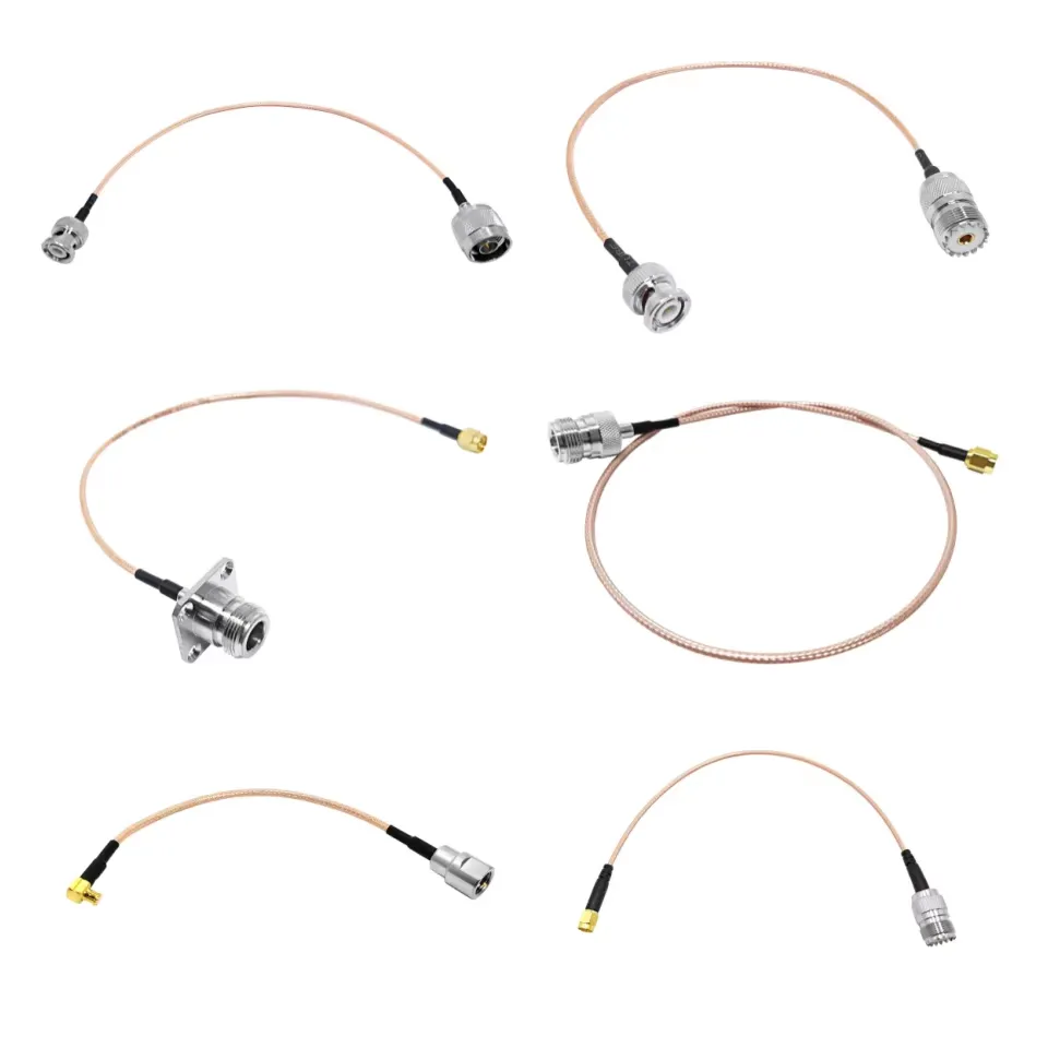 RP SMA/N Type/BNC/TNC/FME/QMA/UHF SO239 PL-259/MMCX/SMB/SMC/TS9 RG316 RG 316 Coaxial Cable Communication