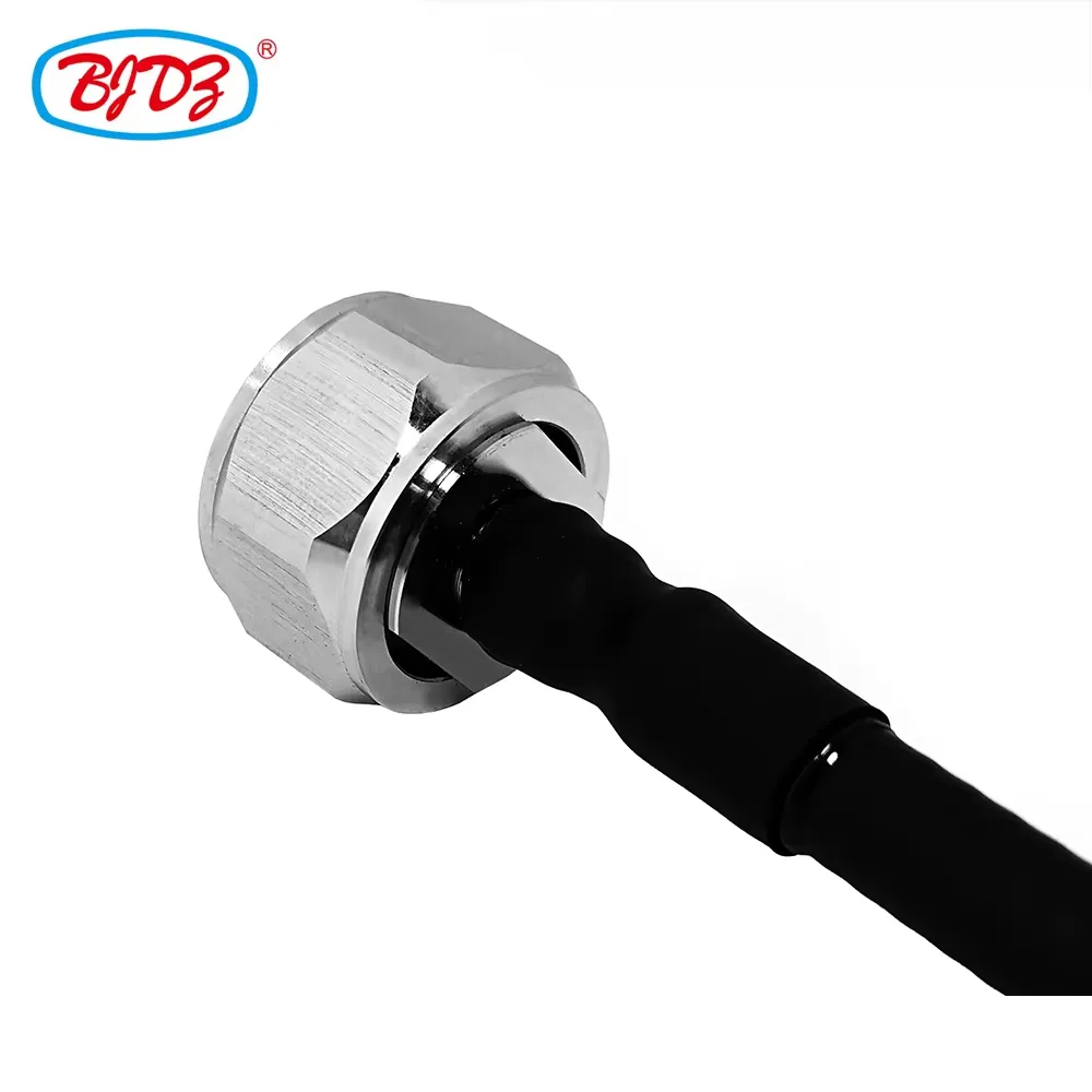 4.3-10 Male Plug to NEX10 Male Plug Low PIM 1/4'' RF Connector with Superflex Copper Corrugated Cable