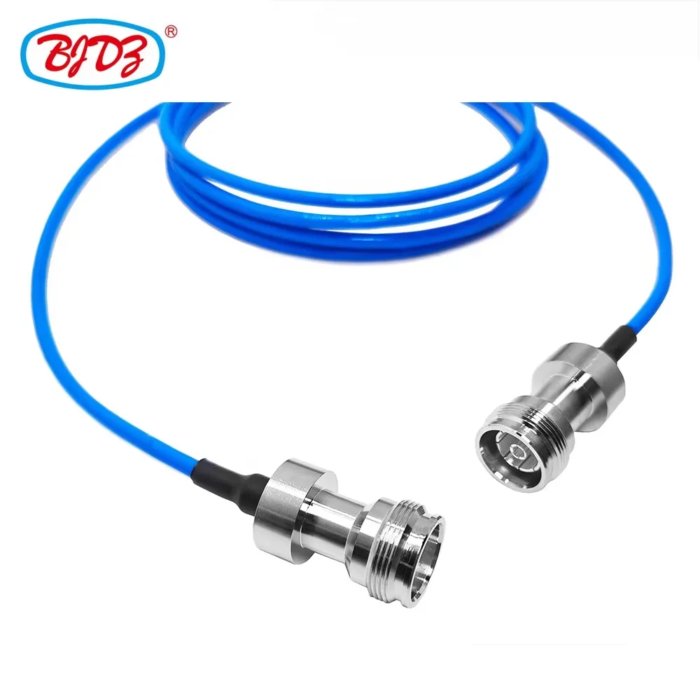4.3-10 Mini DIN Female Jack to 4.3/10 L20 Mini DIN Female Jack for RG402 RG-402 RG141 RG-141 RF Coaxial Cables Assembly