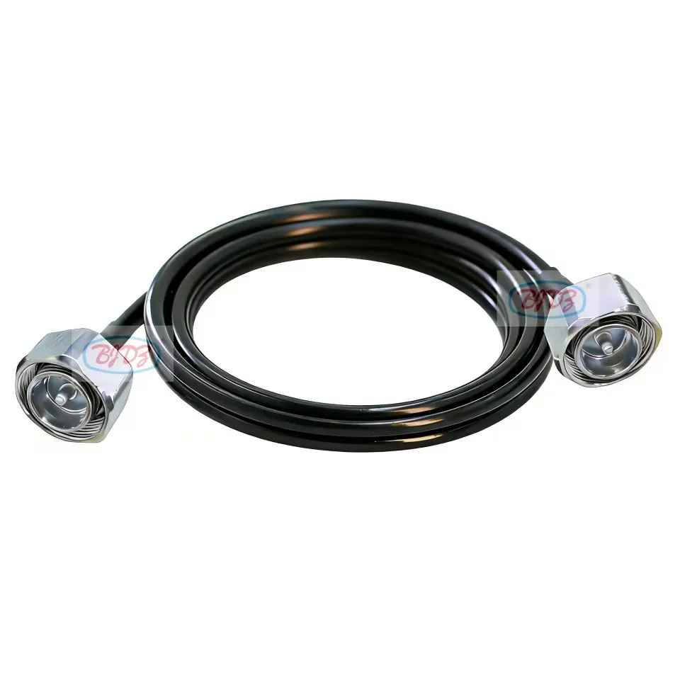 Low Loss RF Pigtail Coaxial Assembly Mini Din 4.3-10 Male to 4.3/10 Plug LMR-240 RG8X Coax Extension Coaxial Pigtail Cable