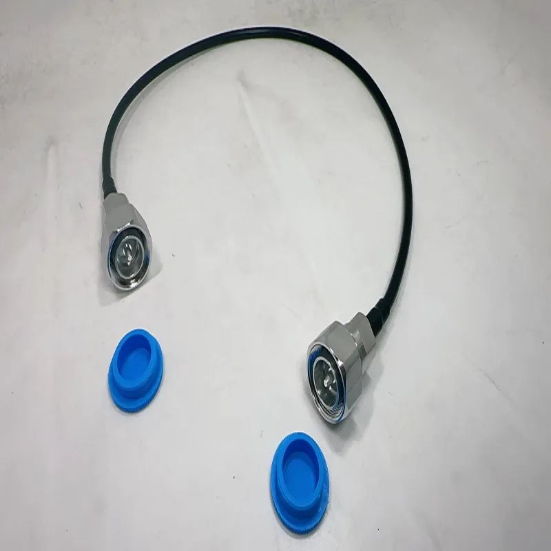 Low Loss RF Pigtail Coaxial Assembly Mini Din 4.3-10 Male to 4.3/10 Plug LMR-240 RG8X Coax Extension Coaxial Pigtail Cable