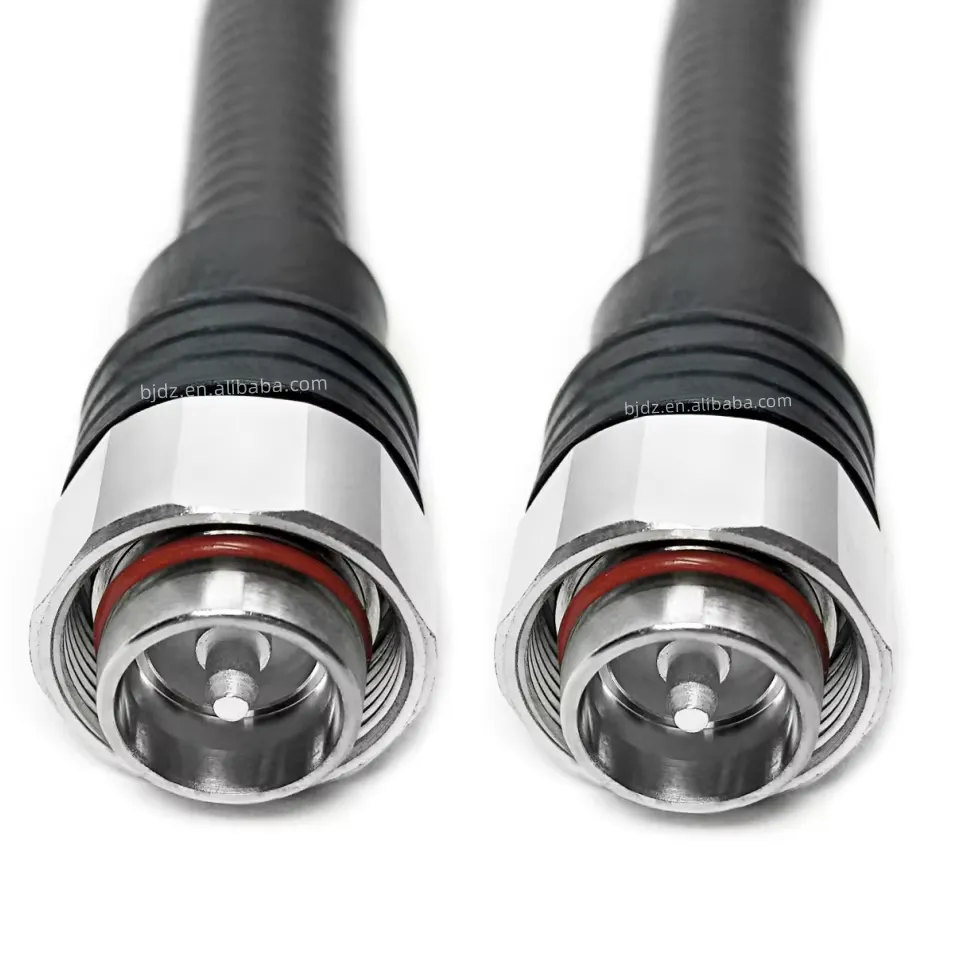 Mini Din Male 4.3/10 Plug Superflexible 1/2'' Copper Jumper Cable Assembly 4.3-10 Mini DIN Male 1/2 1/2'' Flexible