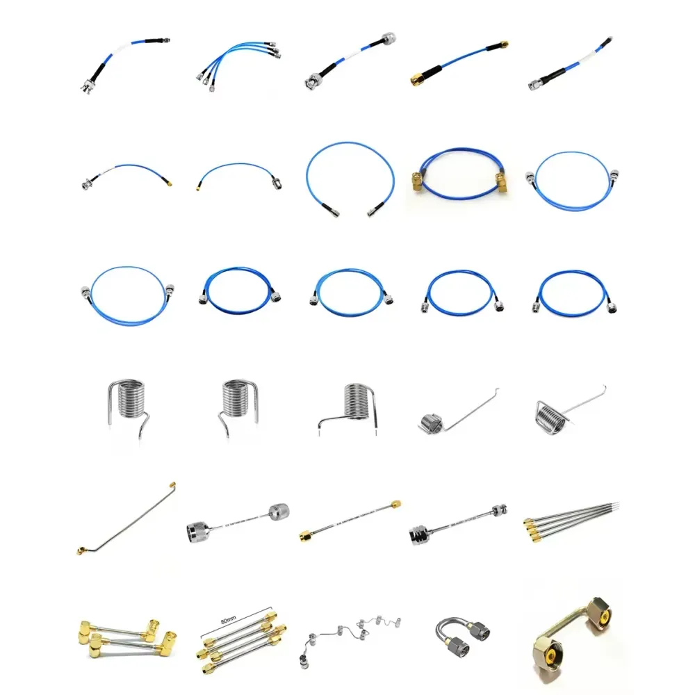 N SMA/BNC/TNC/ 7/16 DIN 4.3/10 Mini DIN Flange Connector Male Female Plug for RG402 RG405 Semi Rigid Cable
