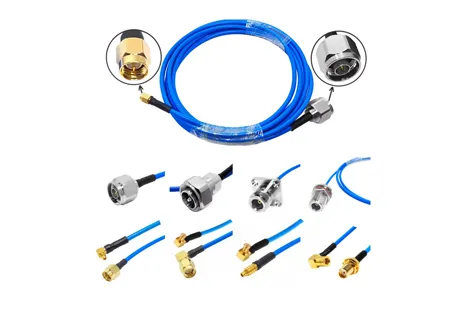 N-Flange Panel/SMA/SMB/SMP /MMCX/MCX/BNC/TNC /UHF/4.3-10/7-16 DIN Male Female RG402 SS402 TFLEX-402 RG405 SS405 086 Pigtail Cable