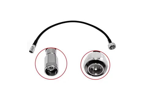 4.3-10 Male Plug to NEX10 Male Plug Low PIM 1/4'' RF Connector with Superflex Copper Corrugated Cable