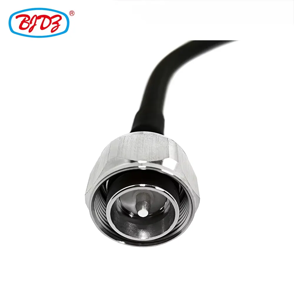 4.3-10 Male Plug to NEX10 Male Plug Low PIM 1/4'' RF Connector with Superflex Copper Corrugated Cable