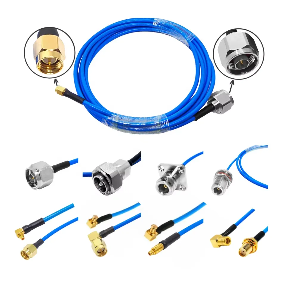 N-Flange Panel/SMA/SMB/SMP /MMCX/MCX/BNC/TNC /UHF/4.3-10/7-16 DIN Male Female RG402 SS402 TFLEX-402 RG405 SS405 086 Pigtail Cable