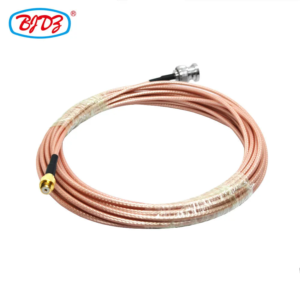 10-32 UNF Female Jack to BNC Male Plug with RG316 Pigtail Jumper Extension Cable Assembly