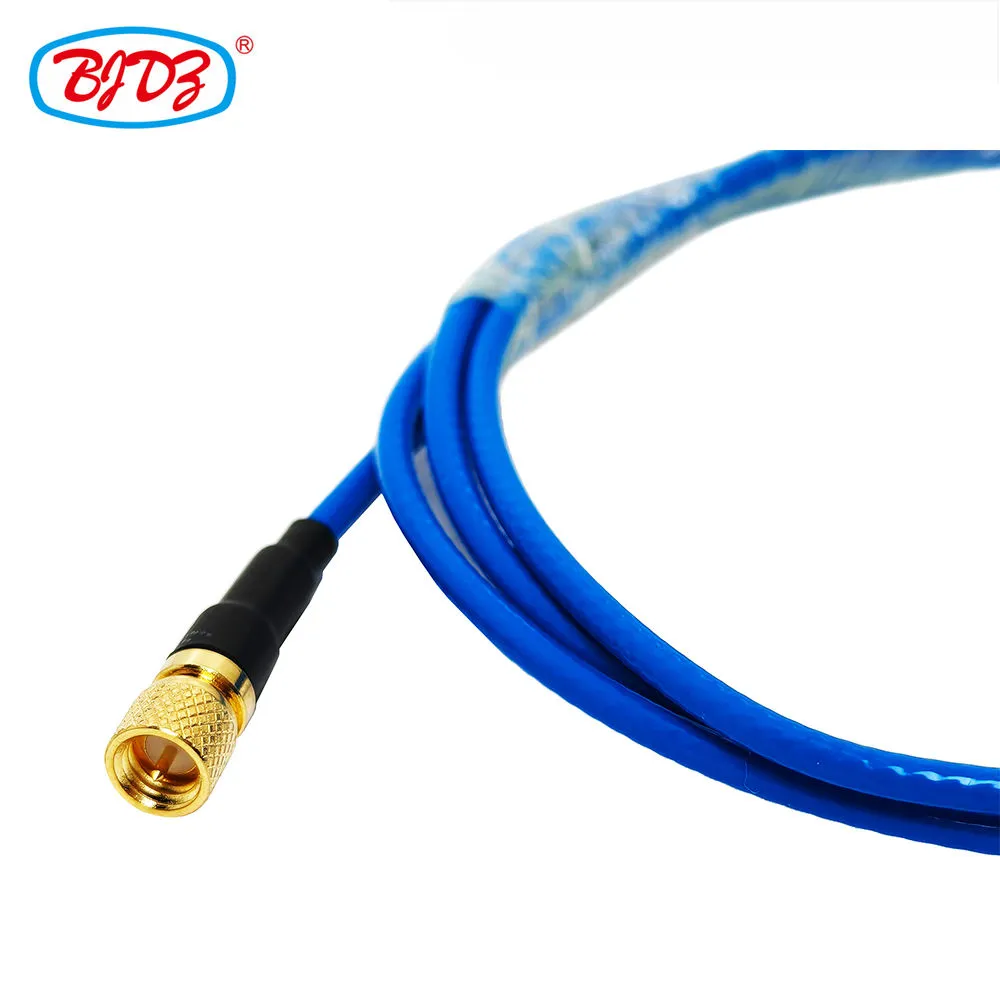 10-32 UNF Male Plug To 10-32 M5 Microdot UNF Male Plug with RG174 Pigtail Jumper Extension Cable Assembly