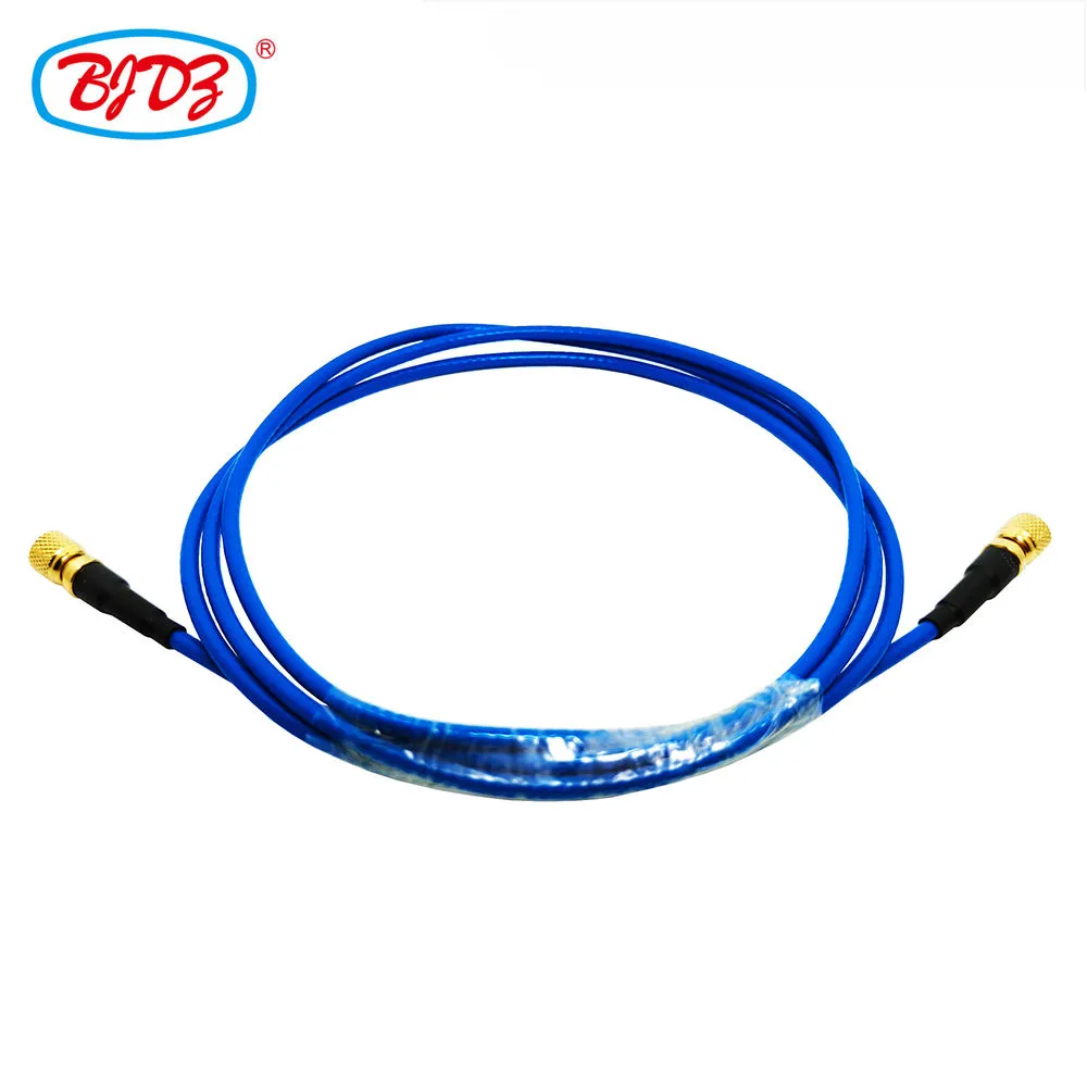 10-32 UNF Male Plug To 10-32 M5 Microdot UNF Male Plug with RG174 Pigtail Jumper Extension Cable Assembly