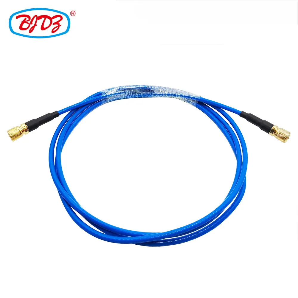 10-32 UNF Male Plug To 10-32 M5 Microdot UNF Male Plug with RG174 Pigtail Jumper Extension Cable Assembly