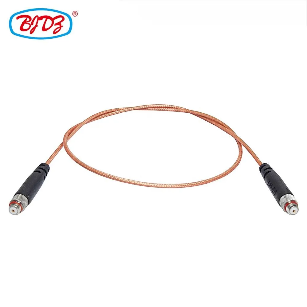 Microdot UNF M5 Male 10 32 Female to 10-32 Female Jack RF Coaxial Connector Using RG178 Pigtail Extension Cable