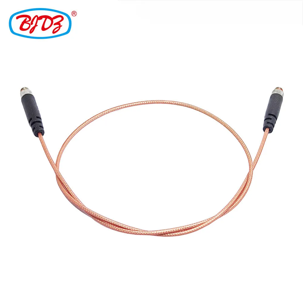 Microdot UNF M5 Male 10 32 Female to 10-32 Female Jack RF Coaxial Connector Using RG178 Pigtail Extension Cable
